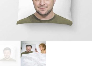 ჩეხეთში ზელენსკის გამოსახულებიანი ბალიშები 25 დოლარად იყიდება