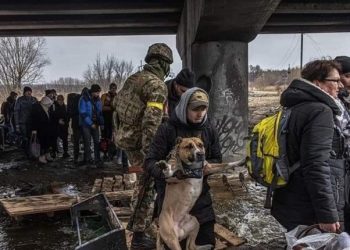 “ევაკუაციის დროს ადამიანებმა თავიანთი “ოთხფეხა მეგობრებიც არ მიატოვეს” (ფოტორეპორტაჟი)