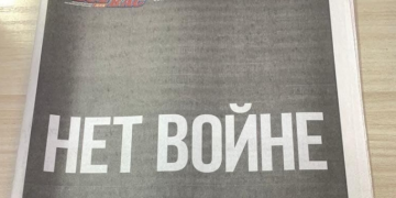 “არა ომს” – ამ წარწერის გამო რუსეთში გაზეთის გაყიდვა აკრძალეს