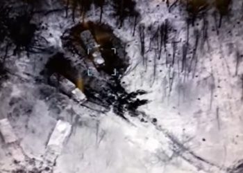 (ვიდეო) – უკრაინელებმა რუსული ჯარის საკონტროლო პუნქტი გაანადგურეს