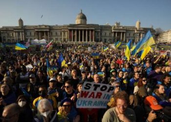მასშტაბური აქცია ლონდონში – აქციის მონაწილეებს კიევის და ლონდონის მერებმა მიმართეს
