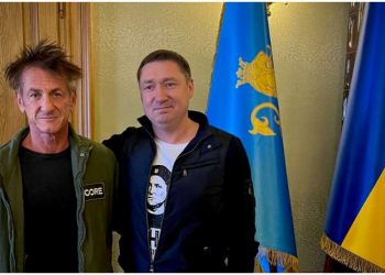 შონ პენი უკრაინელი ლტოლვილების დასახმარებლად ლვოვში ჩავიდა