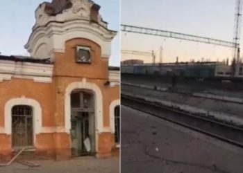 რუსებმა ზაპოროჟიეს ოლქში, რკინიგზის სადგური დაბომბეს