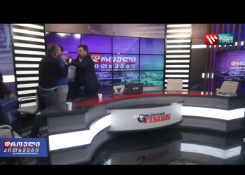 (ვიდეო) ხელჩართული ჩხუბი და გინება პირდაპირ ეთერში