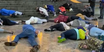 რუსთაველის გამზირზე სოლიდარობის აქცია – პერფორმანსი გაიმართა