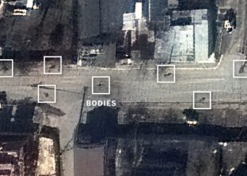 როდის შემდეგ ჩნდება ბუჩაში დახოცილი ადამიანების გვამები? – სატელიტური ფოტოები – NYT