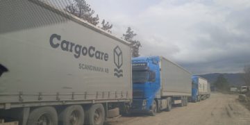 გორში, გვიან ღამით რუსეთიდან სავაჭრო ტვირთი შემოვიდა