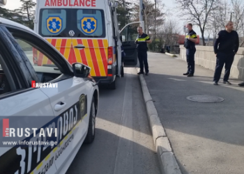 რუსთავში პატრულმა ქალი სიკვდილს გადაარჩინა [video]