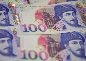 საქართველოში ყველაზე გავრცელებული ბანკნოტი 100-ლარიანია