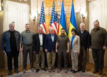 ვოლოდიმირ ზელენსკიმ ამერიკელი სენატორების დელეგაციას უმასპინძლა