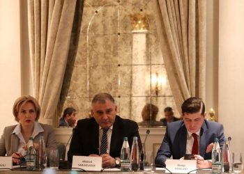 გიორგი ფანგანი დამოუკიდებელ ორგანოებთან საქართველოს პარლამენტის ურთიერთობის შეფასების კვლევის ანგარიშის პრეზენტაციას დაესწრო