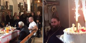 მღვდელმა, რომელმაც დაბადების დღე ტაძარში აღნიშნა, გაფრთხილება მიიღო