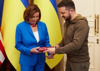 ნენსი პელოსი ვოლოდიმირ ზელენსკის კიევში შეხვდა