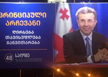 „არჩევნების წინ ბანერები რომ ჰქონდა გამოფენილი, იგივე ბანერები გამოფინოს ახლა წარწერით: „სალომე, შედი ბუტკაში“  – პოეტი ამხელს
