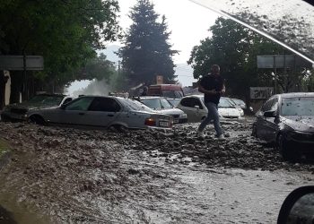 წყალდიდობა საგურამოში – ფოტოები