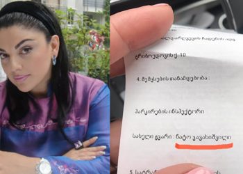 “მანქანის მფლობელის გვარი წაგეკითხა საყვარელო…. ან “ჯიგრული პონტი” არ გაგიგია?” – თამარ ივერი