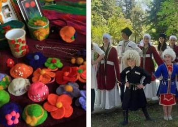 ხატვისა და თექის წრის მოსწავლეთა ნამუშევრების გამოფენა და კონცერტი წალენჯიხაში