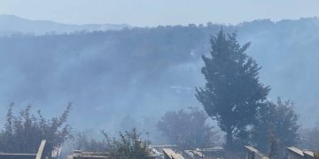 მუხათგვერდის სასაფლაოს მიმდებარედ ხანძარია