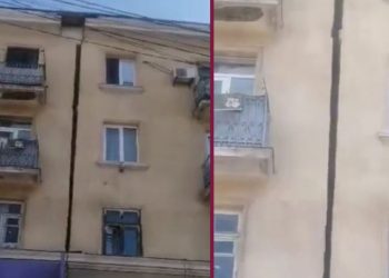 კორპუსის ჩამონგრევის საფრთხე – მოსკოვის გამზირზე ორი ბინის შეერთების ადგილას ნაპრალი გაჩნდა