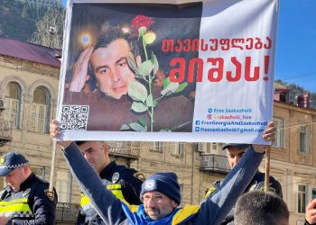 თბილისში სააკაშვილის გათავისუფლების და მკურნალობის მოთხოვნით აქცია მიმდინარეობს