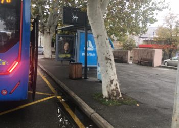 ავტობუსის გაჩერებაზე მამაკაცი გარდაიცვალა