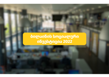 ბილაინმა 2022 წელს განხორციელებული სოციალური პროექტები შეაჯამა