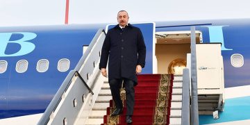 ილჰამ ალიევი სანკტ-პეტერბურგში ჩავიდა