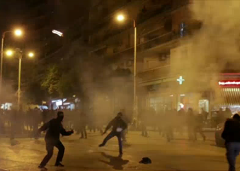 ათენსა და თესალონიკში გამართული საპროტესტო აქცია პოლიციასთან დაპირისპირებაში გადაიზარდა