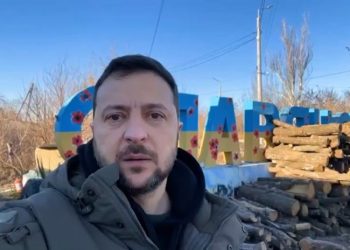 ზელენსკი დონეცკში, ფრონტის ხაზზე ჩავიდა – ვიდეო