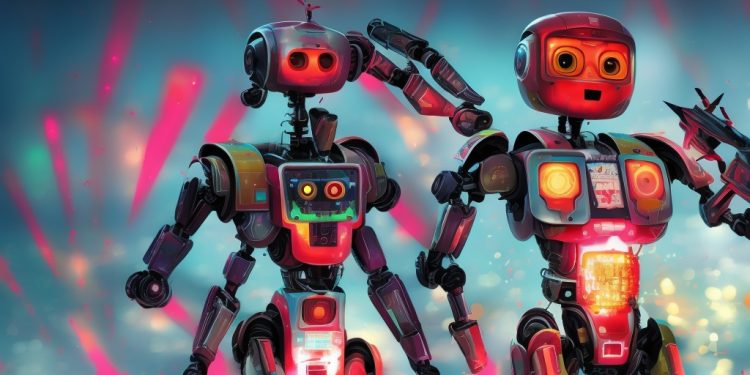 ai, robot, artwork, colorful, nice color, background, 8k, hi res, hd