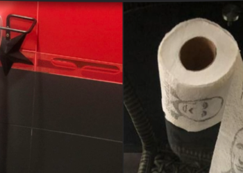 ტუალეტის ქაღალდი პუტინის გამოსახულებით – საპირფარეშოში გადაღებული ფოტო დაპირისპირების მიზეზი გახდა