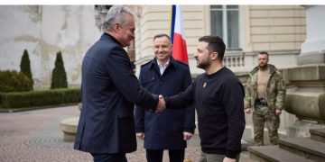 პოლონეთი უკრაინას Leopard-ის ტიპის ტანკებს – სამი ლიდერის ბრიფინგი ლვოვში