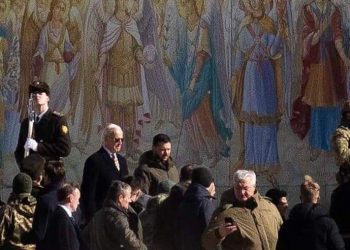 კიევში ბაიდენის ჩასვლის პარალელურად მთელ უკრაინაში საჰაერო განგაში გამოცხადდა