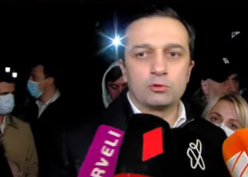 ლევან იოსელიანს აქციაზე კვერცხები დაუშინეს – ის პოლიციას გაყავს