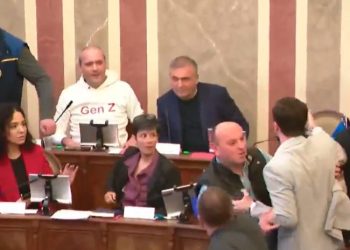 თბილისის საკრებულოში სიტყვიერი დაპირისპირება ფიზიკურში გადაიზარდა