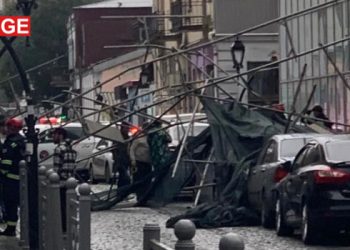 ბათუმში სამშენებლო ხარაჩო ჩამოინგრა