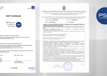 PSP Pharma-ს თბილისსა და ქუთაისში მდებარე საწყობებმა ბოლო ერთი წლის განმავლობაში GDP-ს სტანდარტის შესაბამისობის ნაციონალური და საერთაშორისო აუდიტები წარმატებით გაიარა