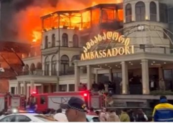 დაკავებულია პირი, რომელმაც “ამბასადორის” ერთ-ერთ ნომერში ხანძარი გააჩინა