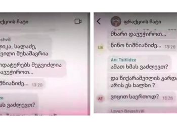 ოპოზიციის შიდა ჩატის სქრინები – სკანდალური კენჭისყრის დეტალები