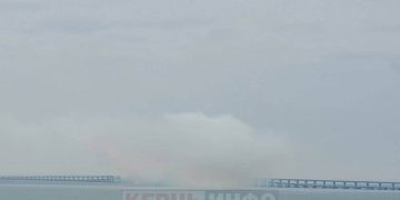 ყირიმის ხიდი იწვის (ვიდეო)