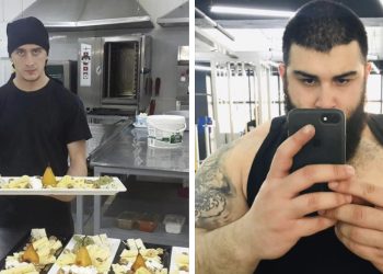 ,,მარცხენა ფოტოზე ჩემი ლაზარეა, მარჯვნივ – მისგან “დაზარალებული”, “ნაცემი” და “გაძარცვული” მომჩივანი“ – ბრალდებულის დედა