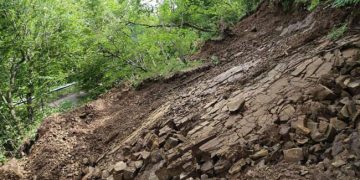 კლდის მასა ჩამოიშალა _ საავტომობილო გზების დეპარტამენტი მძღოლებს აფრთხილებს