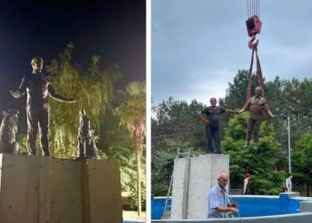 კაცს, რომელიც რამდენიმე წლის წინ, ქობულეთში, ზღვაში ძაღლების გადასარჩენად შევიდა და დაიღუპა, ძეგლი დაუდგეს