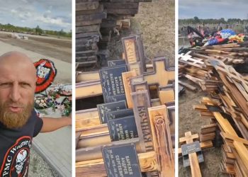 “ღმერთის არ გეშინიათ?” – ვაგნერელთა საფლავებზე ასფალტი დააგეს და ჯვრები გადასაყრელად მოაგროვეს – რუსეთი