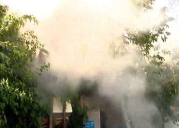 თბილისში, სვანეთის ხევის ქუჩაზე ხანძარია