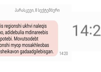 “ძლიერი წვიმა დაიწყო ღამით – დახედეთ დროს, როდის გამოგზავნეს მესიჯი” – ბაუჟაძე