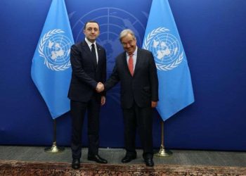 ირაკლი ღარიბაშვილი გაეროს გენერალურ მდივანს, ანტონიო გუტიერეშს შეხვდა