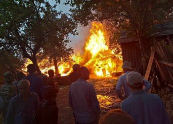 ხულოში სახლი დაიწვა