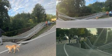 საჯავახო-ჩოხატაური-ოზურგეთი-ქობულეთის გზის 32-ე კმ-ზე დროებითი ხიდის მოსაწყობად სამუშაოები დაიწყო