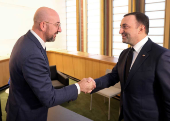 ირაკლი ღარიბაშვილი შარლ მიშელს შეხვდა